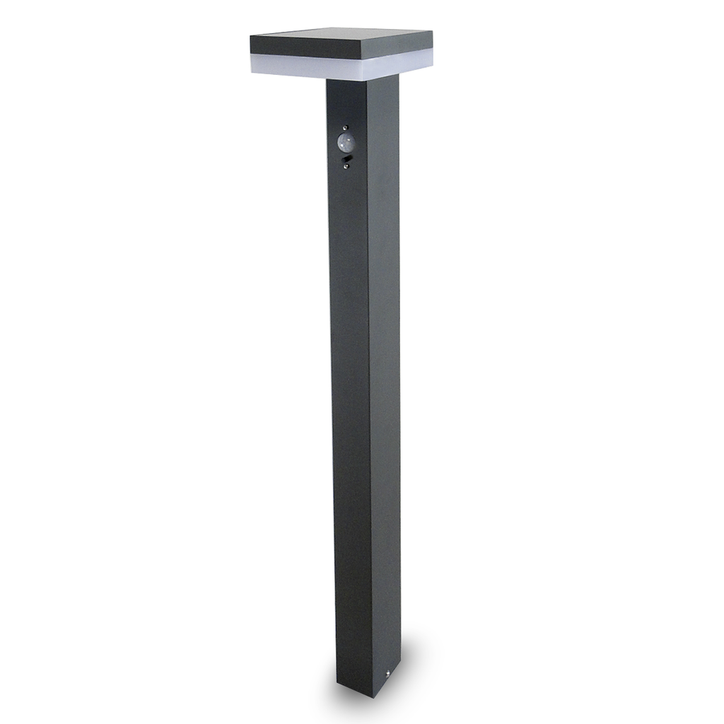 MARCA SENDERO CUADRADO C/SENSOR SOLAR AUTONOMA LUZ NEUTRA 24HS AUTONOMIA - TBCIN