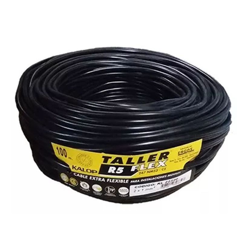 CABLE TIPO TALLER 3 X 6MM NEGRO (100MTS) - KALOP