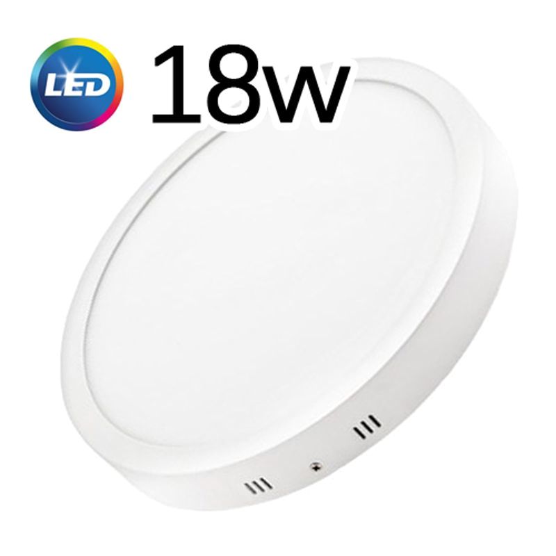 PLAFON LED APLICAR 18W CIRCULAR LUZ CALIDA MARCO BLANCO  - SICA