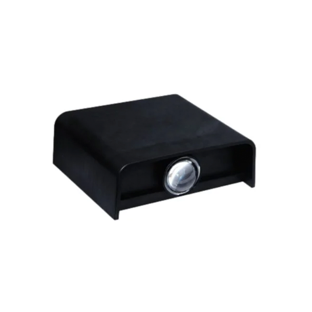 APLIQUE BIDIRECCIONAL LED 2W LUZ DIA-NEUTRA-CALIDA CON LUPA BECCA NEGRO - 180° ILUMINACIÓN