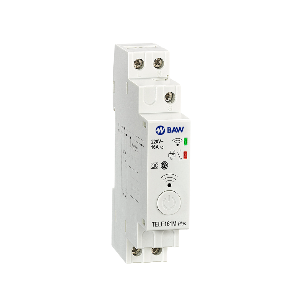 INTERRUPTOR SMART WIFI P/RIEL DIN DOMOTICA 16A - BAW