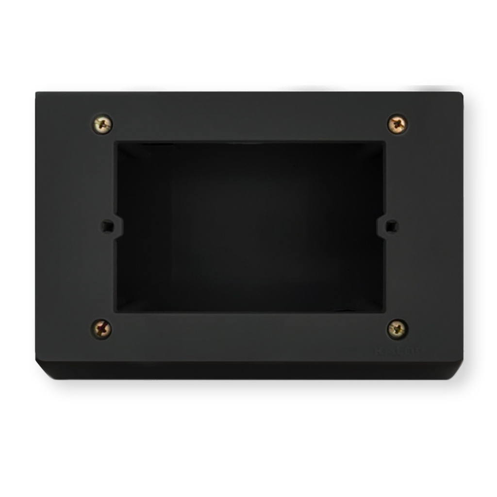 CAJA SIGMA PARA BASTIDOR 10X5CM SOBREPONER IP40 NEGRA - KALOP