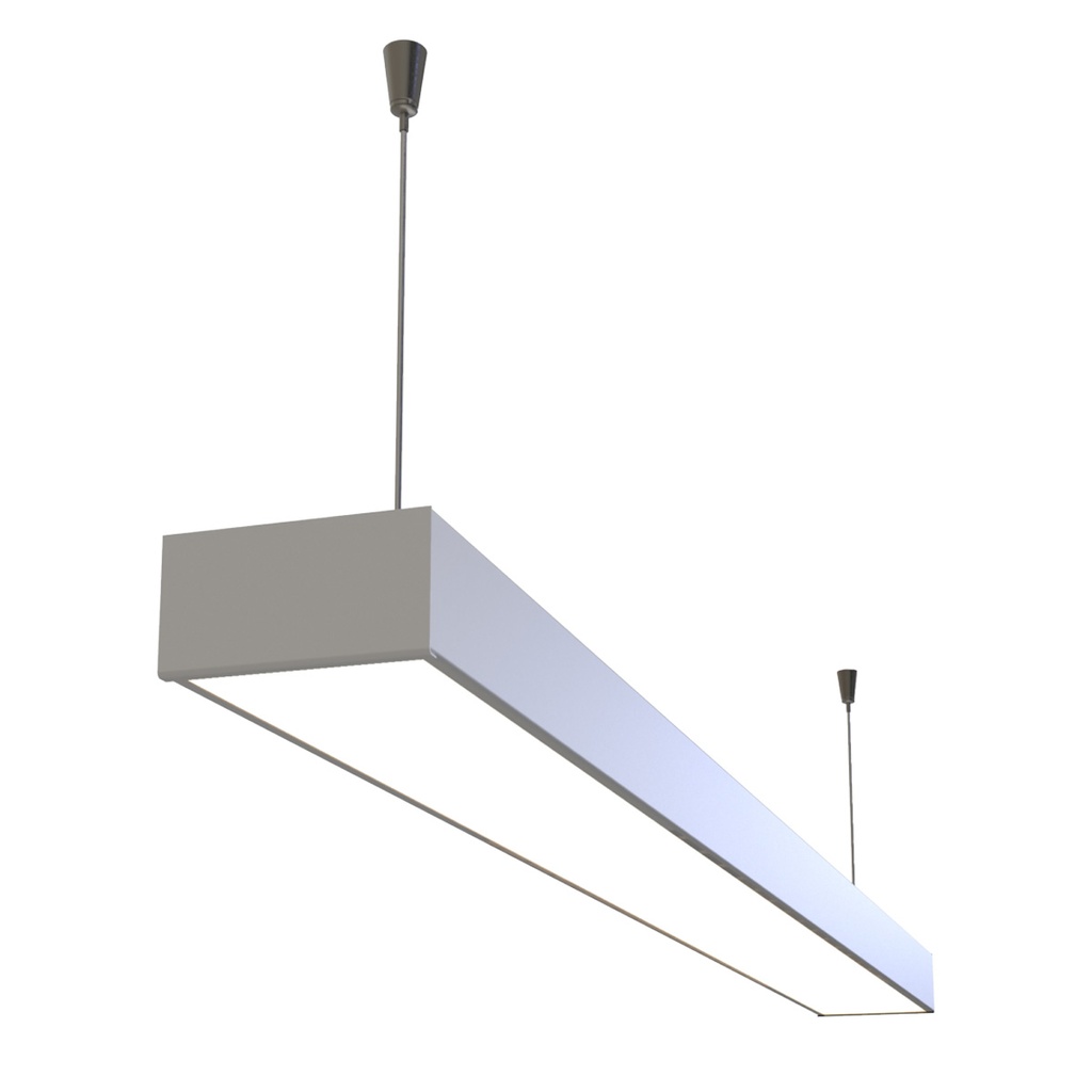 LINE LISTON COLGANTE LINEAL 2X18W 120CM P/TUBO LED BLANCO - SPOTSLINE