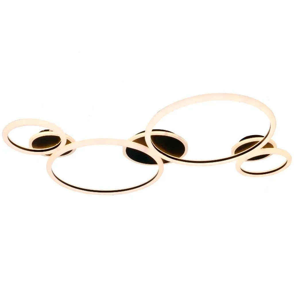 APLIQUE DE TECHO LED 86W LUZ DIA/NEUTRA/CALIDA ENJAM NEGRO - 180 ILUMINACION