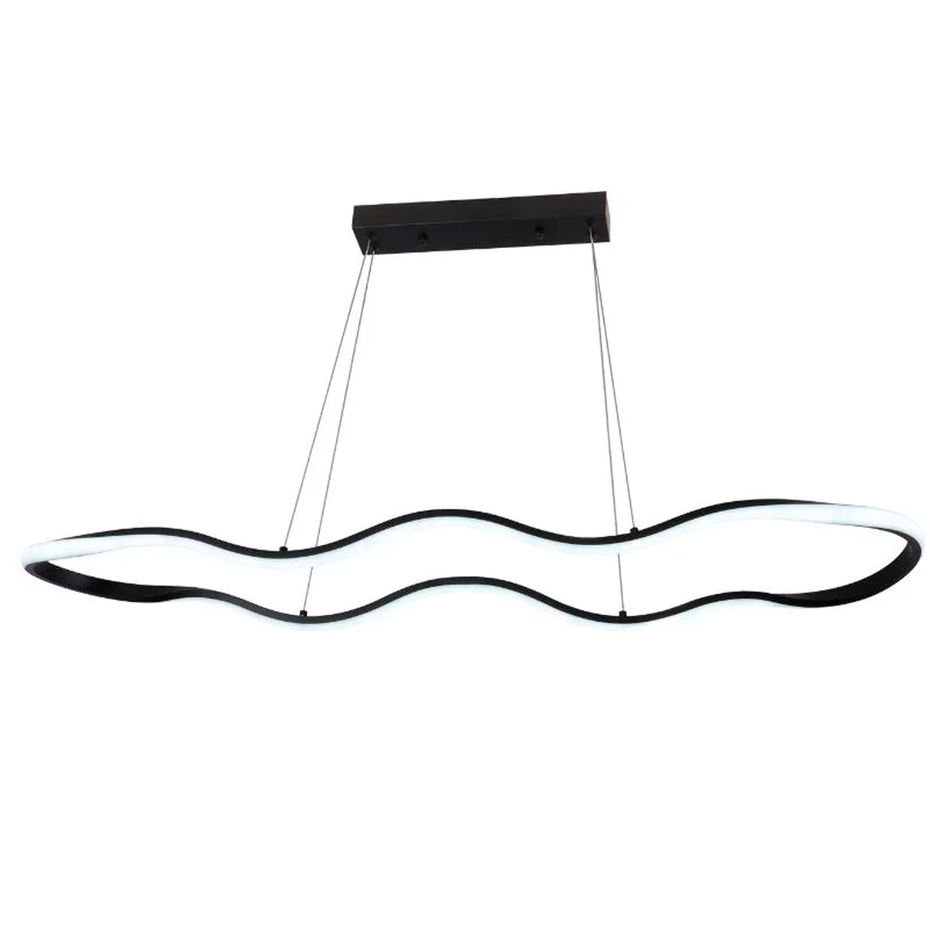 COLGANTE LED 36W LUZ DIA/NEUTRA/CALIDA LABARRA NEGRO - 180 ILUMINACION