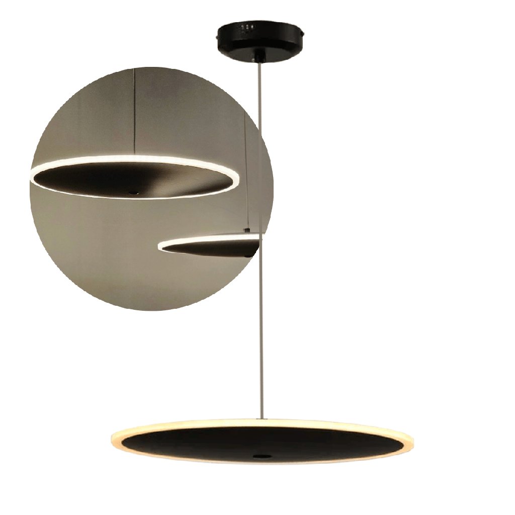 COLGANTE LED 36W LUZ CALIDA BERCO L NEGRO - 180 ILUMINACION