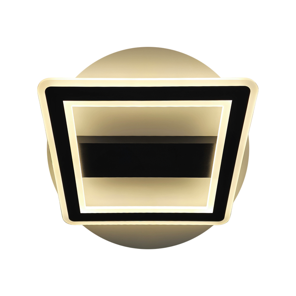 APLIQUE LED SMART 30W LUZ DIA/NEUTRA/CALIDA DIMERIZABLE ENMARQUE NEGRO - 180 ILUMINACION