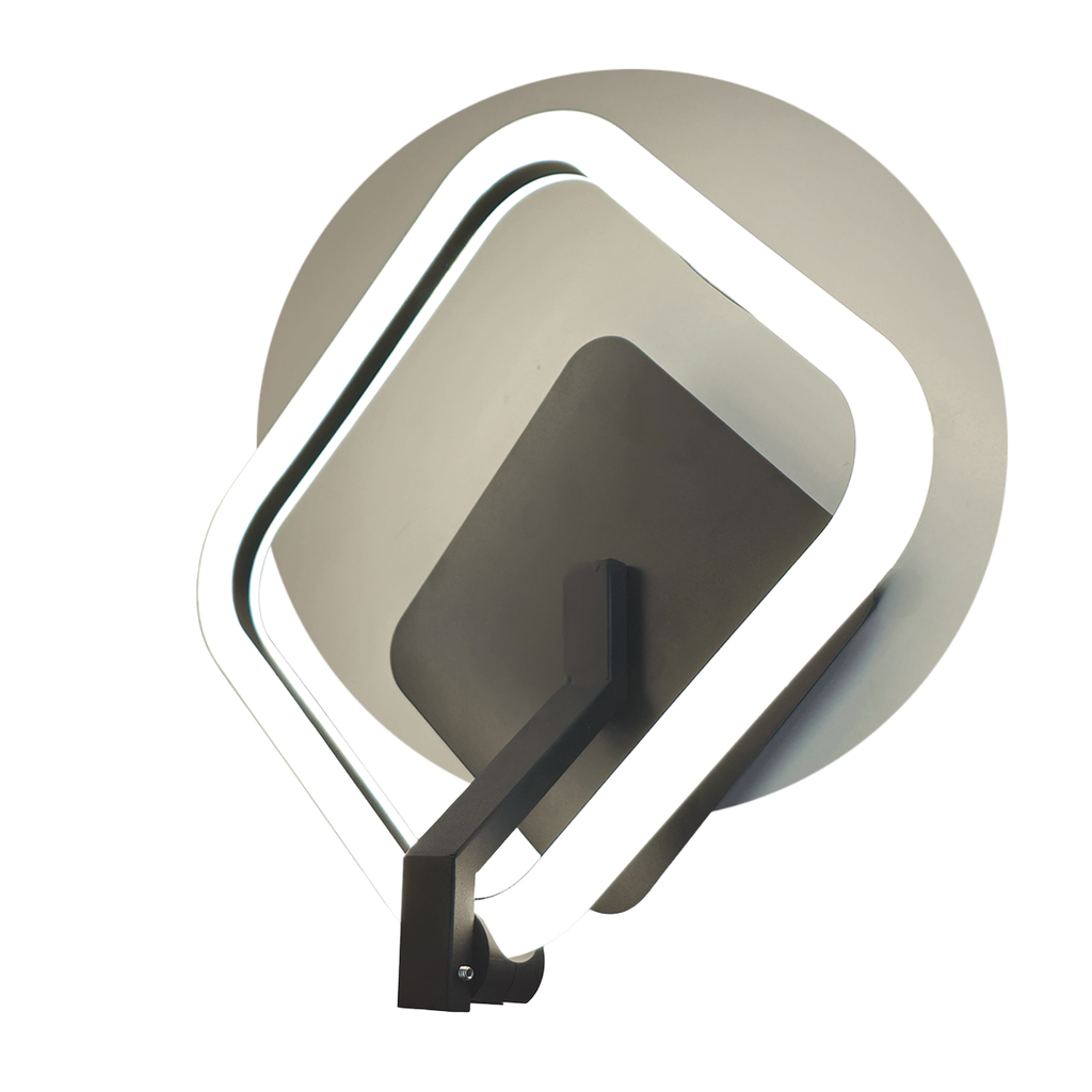 APLIQUE LED 15W LUZ DIA/NEUTRA/CALIDA DEPLAY NEGRO - 180 ILUMINACION