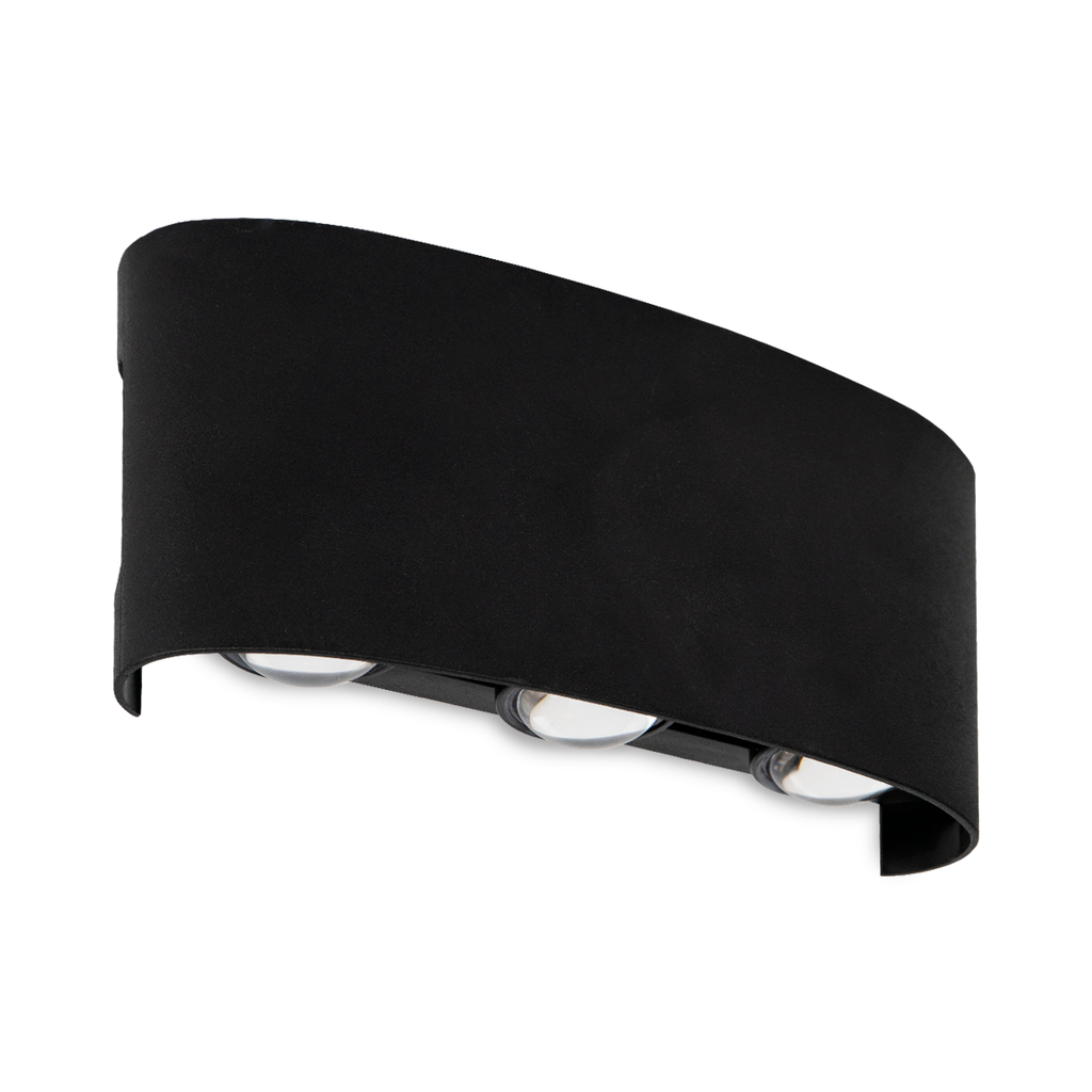 APLIQUE BIDIRECCIONAL 3 LUCES 6W LUZ DIA NEGRO - NOVA