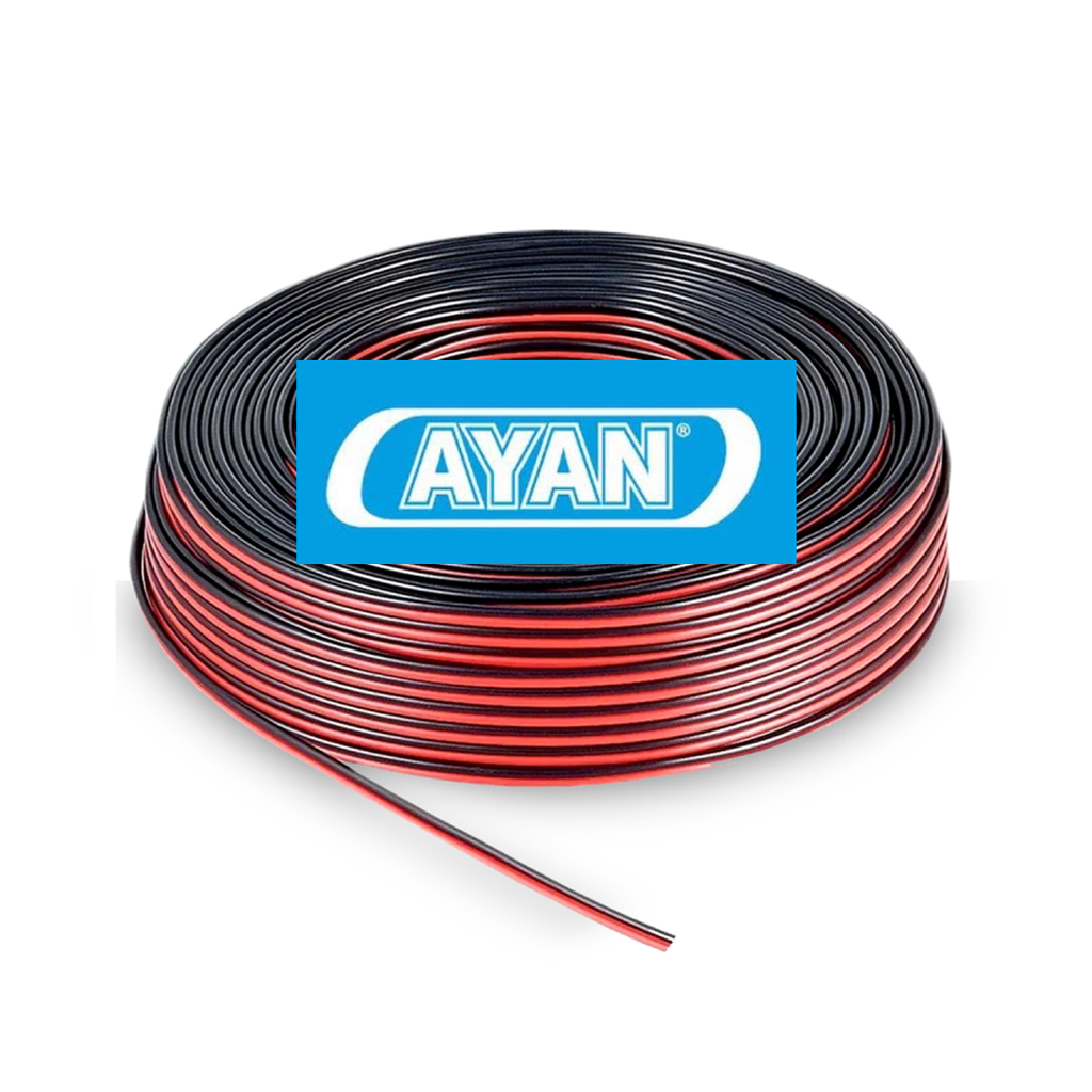 CABLE PARALELO BICOLOR AUDIO 2X0.50MM (X100MTS) - AYAN CABLES