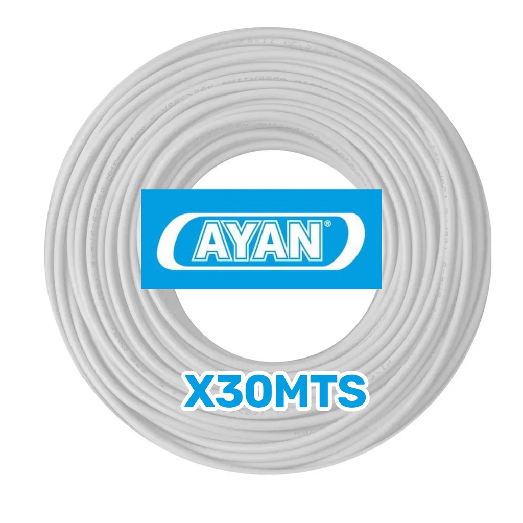 CABLE UNIPOLAR 2.5MM BLANCO (X 30MTS) - AYAN CABLES