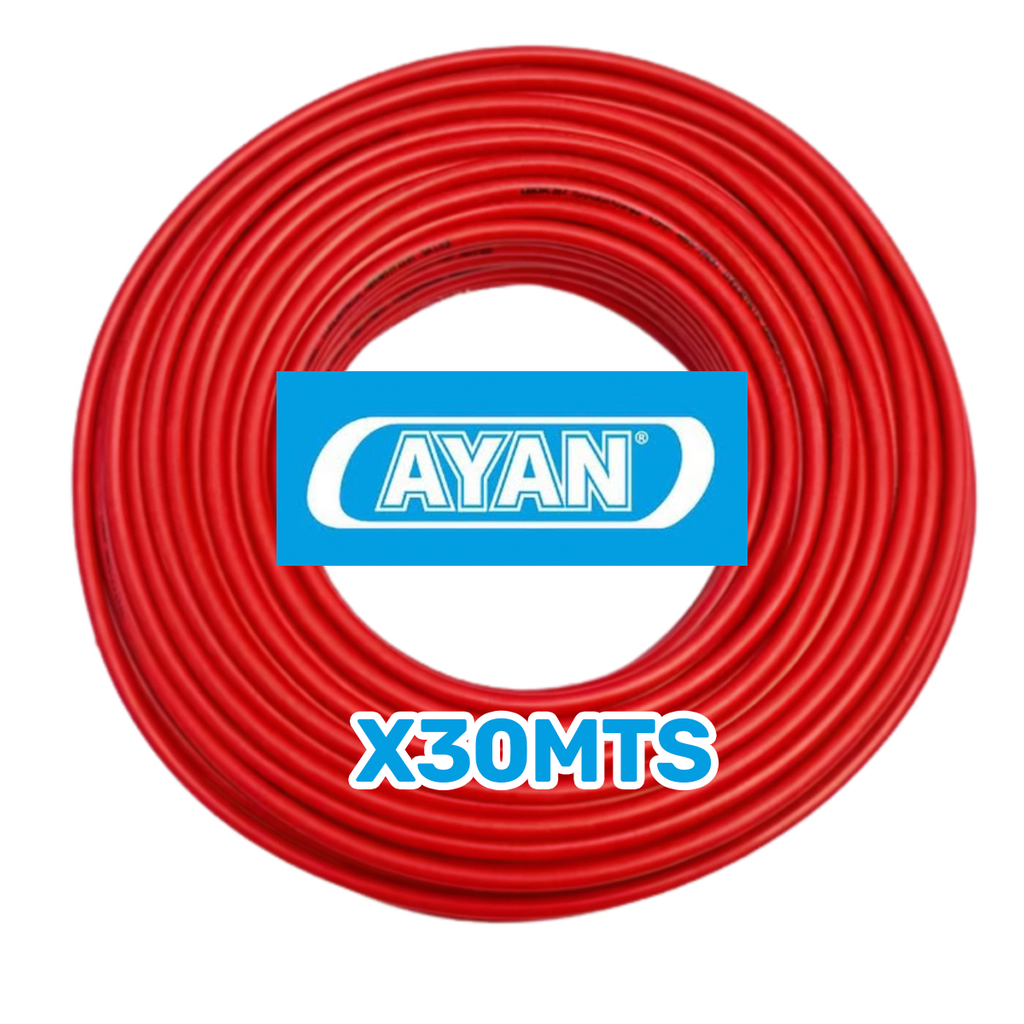 CABLE UNIPOLAR 2.5MM ROJO (X 30MTS) - AYAN CABLES
