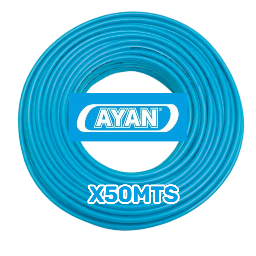 CABLE UNIPOLAR 1.00MM CELESTE (X 50MTS) - AYAN CABLES