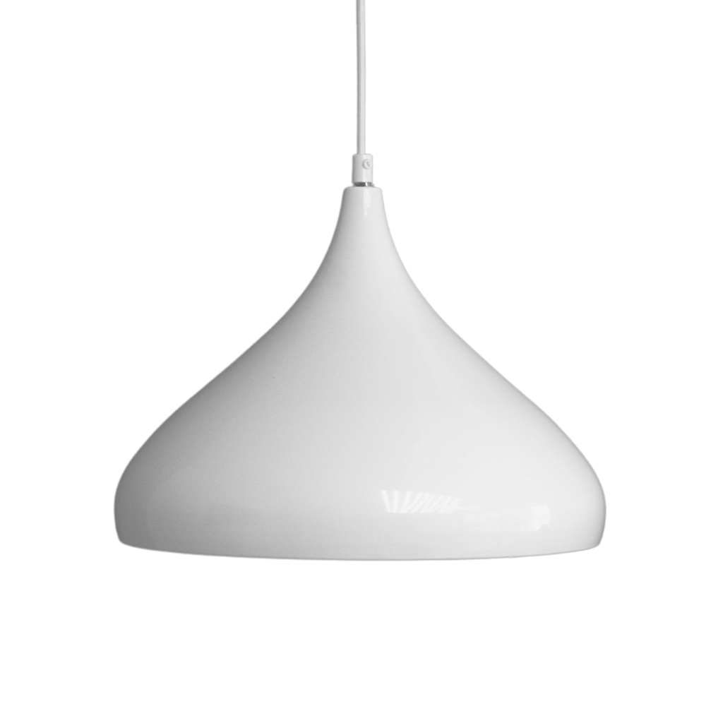 COLGANTE 1 LUZ E27 VALENTIN BLANCO - 180 ILUMINACION