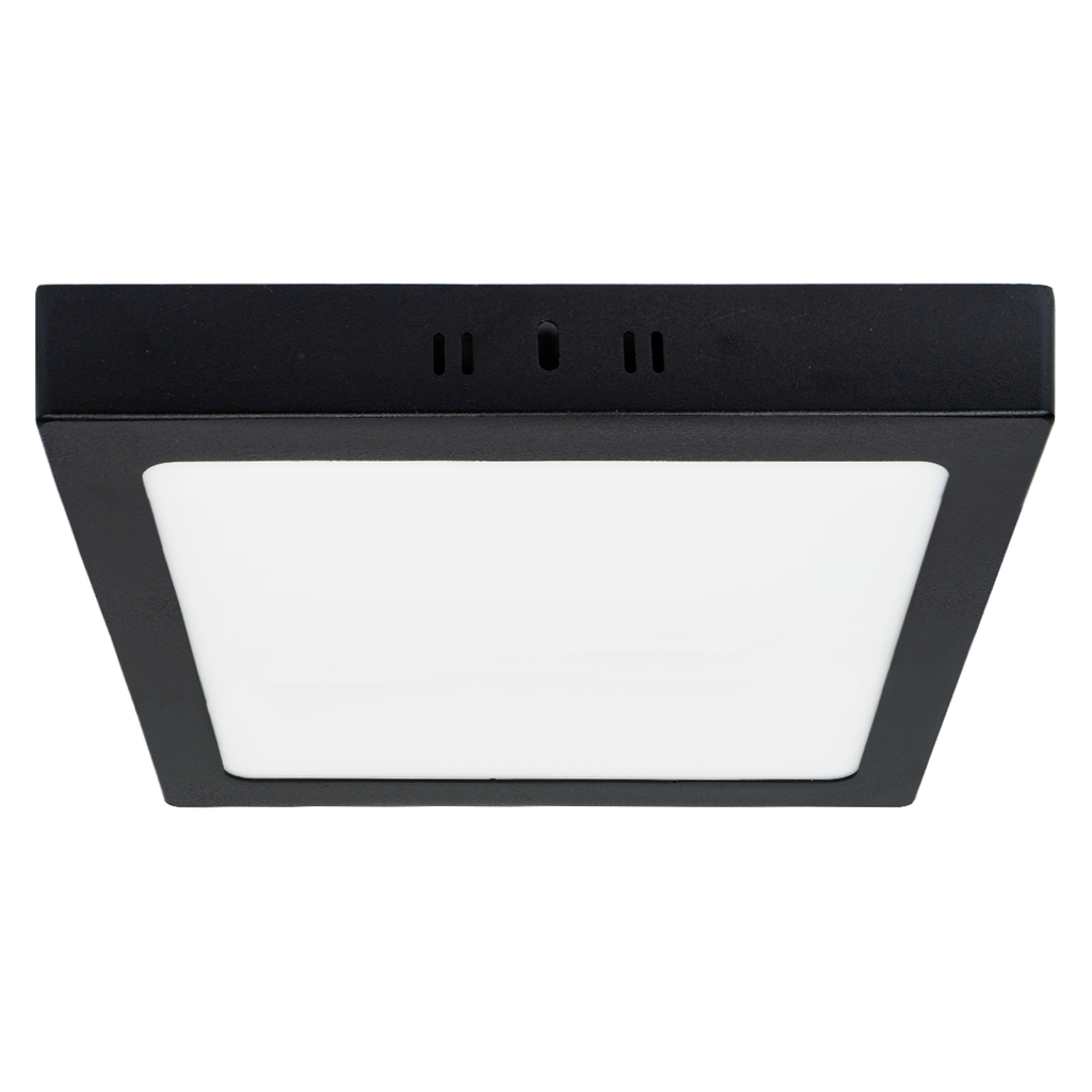 PLAFON LED APLICAR 24W CUADRADO LUZ DIA NEGRO - CANDELA