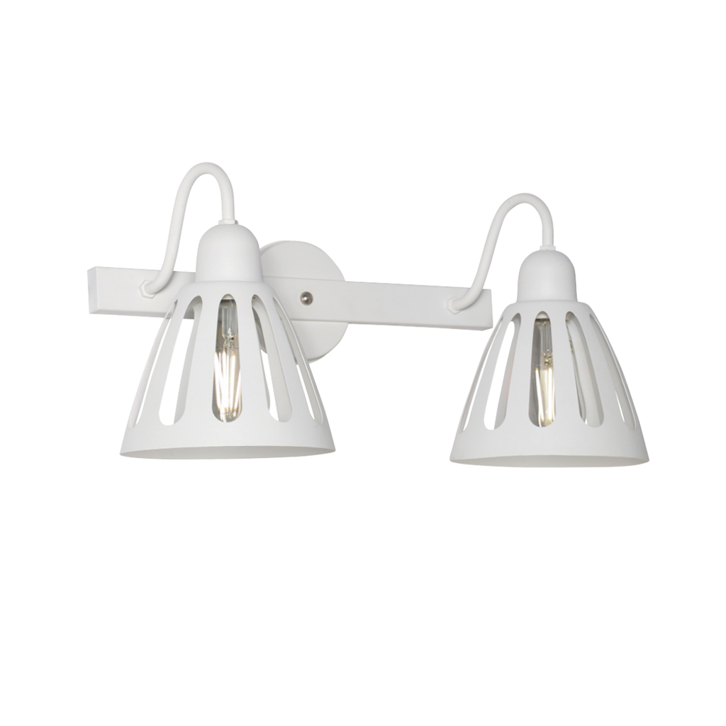 APLIQUE DE PARED ALICANTE 2 LUCES E27 48X23X24CM BLANCO - FERROLUX