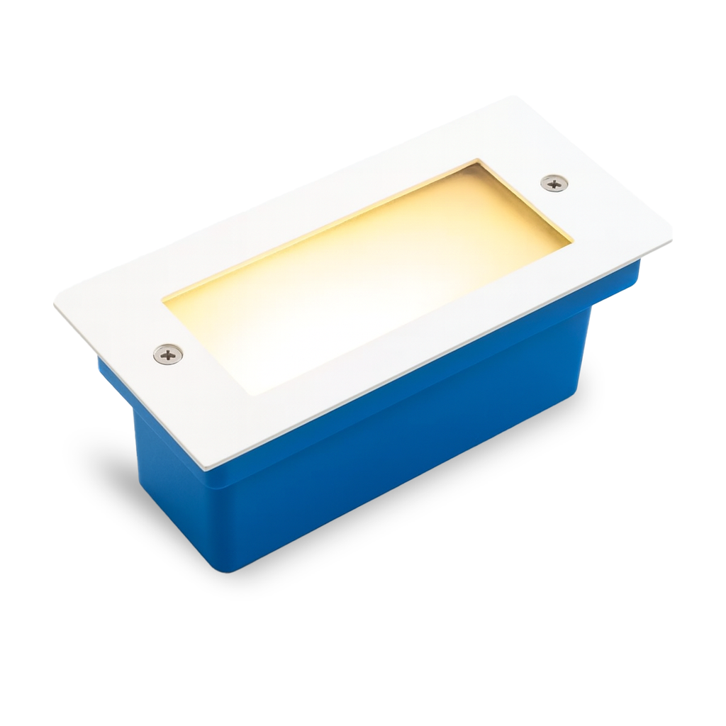 APLIQUE PHILA EMPOTRABLE DE PARED O PISO DE ALUMINIO LED 2W BLANCO - 180 ILUMINACION