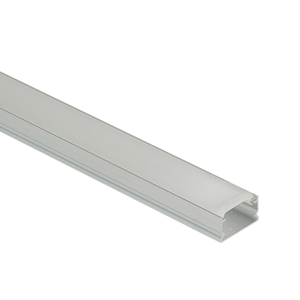 PERFIL DE ALUMINIO DE APLICAR 13X7 2MTS PARA TIRA LED - TBCIN
