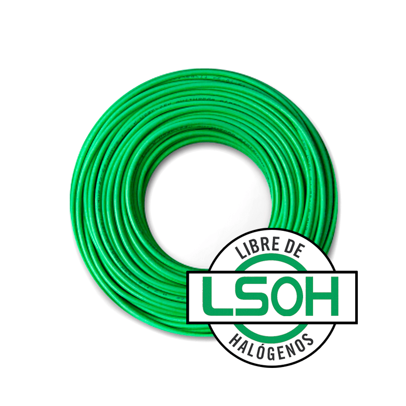 CABLE UNIPOLAR LSOH 2.5MM VERDE/AMARILLO X100MTS CAT.5 - KALOP