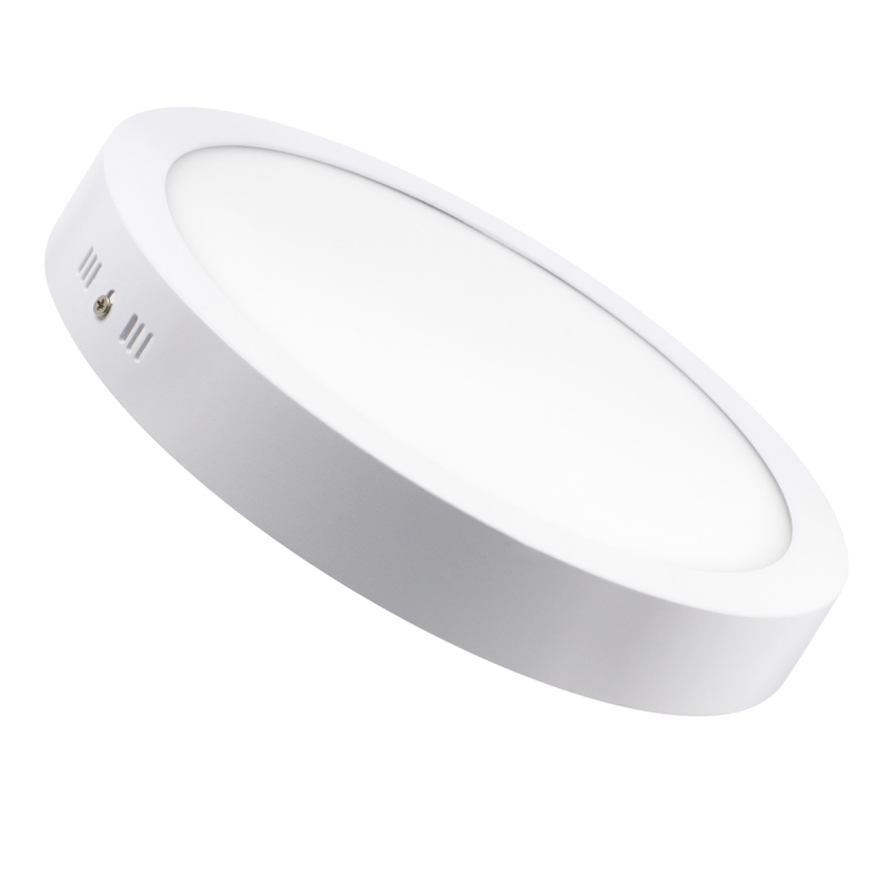 PLAFON LED APLICAR 24W CIRCULAR LUZ CALIDA MARCO BLANCO - 180 ILUMINACION