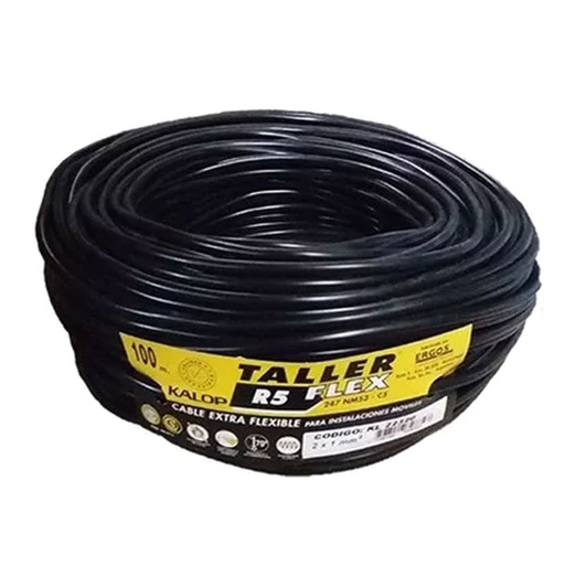 [KL22630] CABLE TIPO TALLER 5 X 1.50MM NEGRO (100MTS) - KALOP