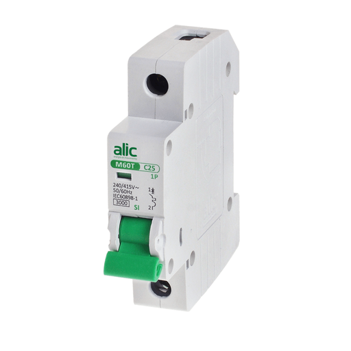 [TER1016] LLAVE TERMOMAGNETICA UNIPOLAR 1X16A CURVA C 3KA - ALIC