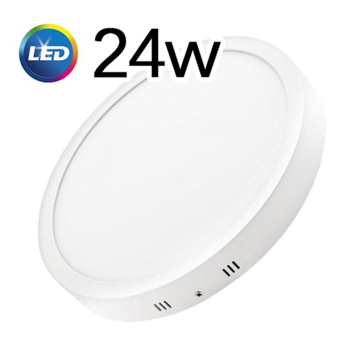 [911657] PLAFON LED APLICAR 24W CIRCULAR LUZ DIA MARCO BLANCO  - SICA