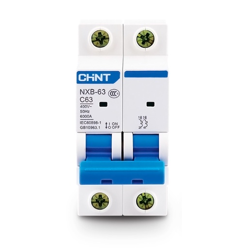 [NXB63-2X10C6KA] LLAVE TERMOMAGNETICA BIPOLAR 2X10A CURVA C 6KA - CHINT