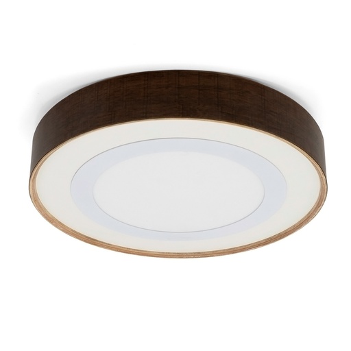 [TOK/1105-300-01] ACCESORIO PLAFON MADERA 30X5CM PARA PANEL EMBUTIR 18W COLOR WALNUT - TOKIO