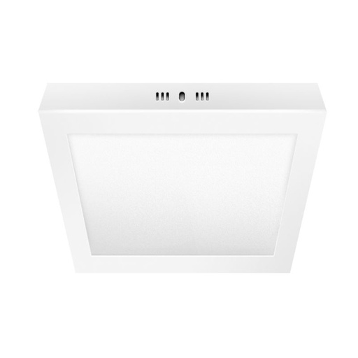 [PC24WW] PLAFON LED APLICAR 24W CUADRADO LUZ CALIDA MARCO BLANCO - MACROLED