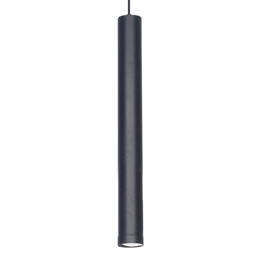 [SJ/7950-02] COLGANTE TUBO CANALS 1 LUZ GU10 DIAM=5CM X 50CM NEGRO - SAN JUSTO