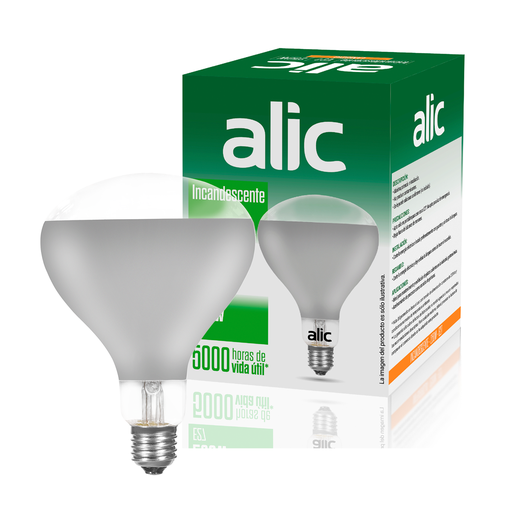 [LAM8210] LAMPARA R125 INFRARROJA INCANDESCENTE GASTRONOMICA DIMERIZABLE E27 250W - ALIC