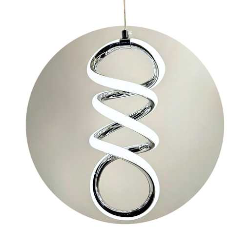 [19170] COLGANTE LED 15W LUZ DIA/NEUTRA/CALIDA GAUDI CROMO - 180 ILUMINACION