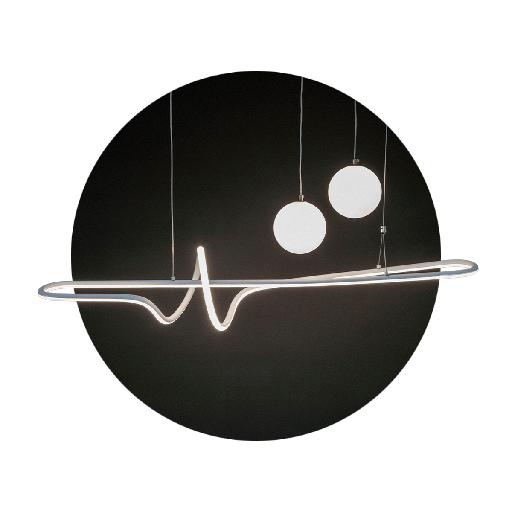 [19167] COLGANTE LED 48W LUZ DIA/NEUTRA/CALIDA EXPON BLANCO - 180 ILUMINACION