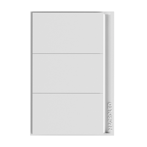 [TOKIO-S-3CH-B] LLAVE DE LUZ SMART 3 PUNTOS BLANCO TOKIO - MACROLED