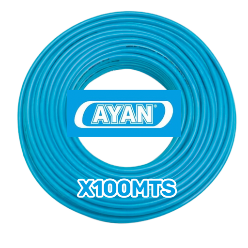[AYN/AC1X10C] CABLE UNIPOLAR 10.00MM CELESTE (X 100MTS) - AYAN CABLES