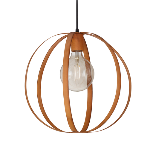 [SJ/CF2002-19] COLGANTE CIRCULAR DE FLEJES ESQUEL 1 LUZ E27 40X34CM OXIDO - SAN JUSTO