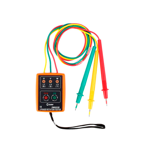 [SM852B] SECUENCIMETRO COMPROBADOR DE ROTACION DE FASES 60-600VCA - BAW