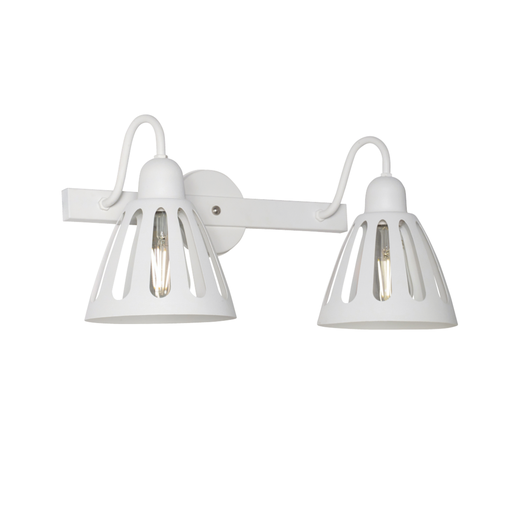 [AP-2302B/T] APLIQUE DE PARED ALICANTE 2 LUCES E27 48X23X24CM BLANCO - FERROLUX