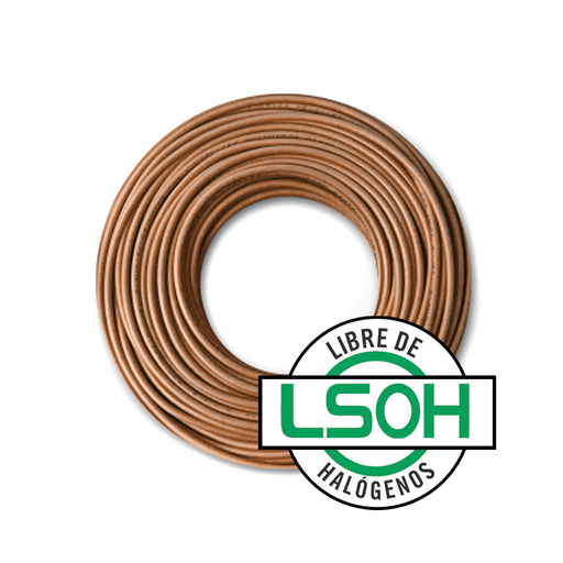 [KS27060] CABLE UNIPOLAR LSOH 4.00MM MARRON X100MTS CAT.5 - KALOP