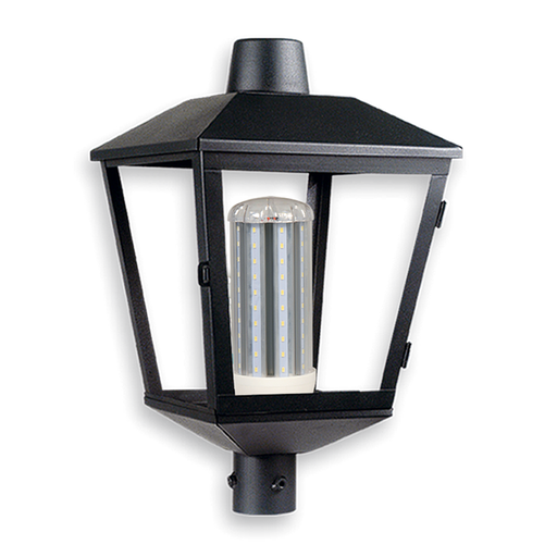 [SJ/5545-02] BASE FAROLA DE JARDIN P/COLUMNA DE 2 NEGRO - SAN JUSTO